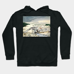 grandma moses - Hoosick Falls in Winter Hoodie